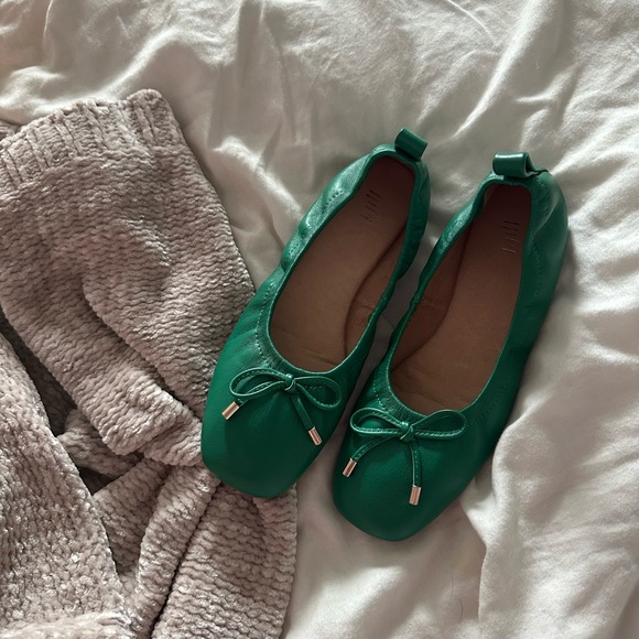 J Jill Venice Ballet Flats in Verdant Green Size 7.5 - Picture 3 of 7
